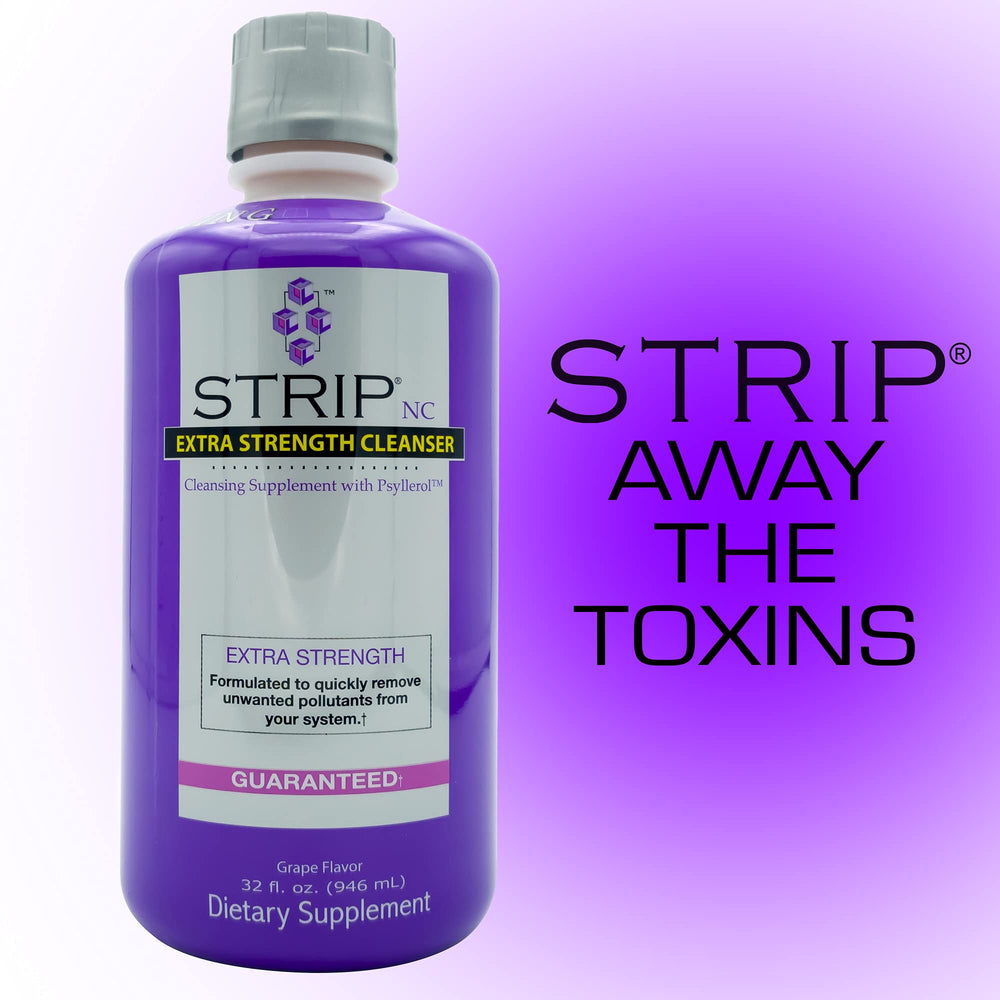 Wellgenix Strip NC label closeup, inspecting ingredients and detox benefits.