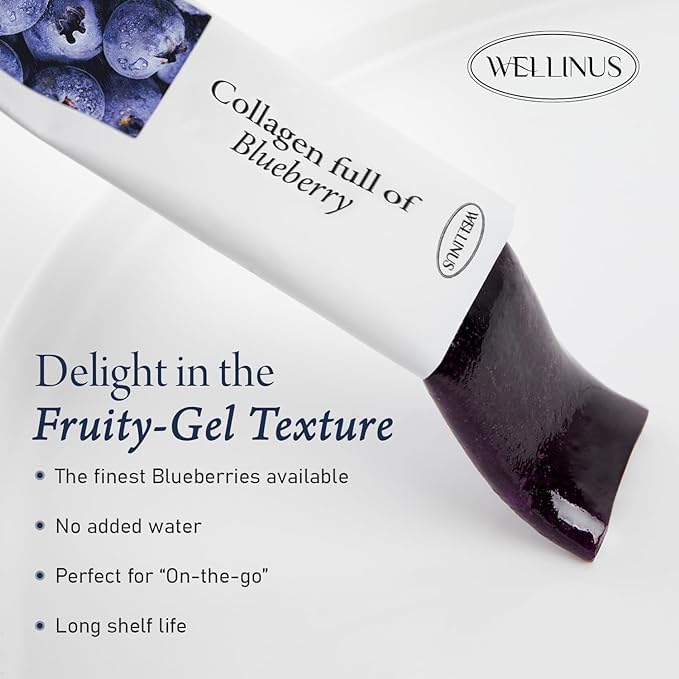 WELLINUS marine collagen snack sticks for hair and nail strength.