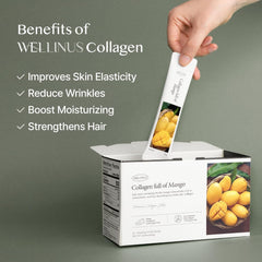 WELLINUS jelly closeup suggests beauty support for hair and nails.
