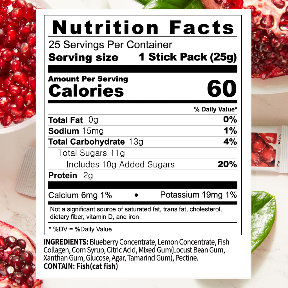 Wellinus collagen jelly sticks texture close-up with pomegranate flavor