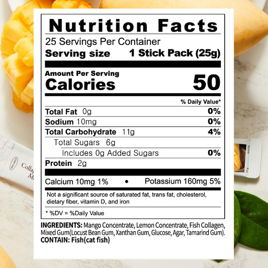 WELLINUS mango collagen jelly closeup shows rich texture and hydration friendly snack.