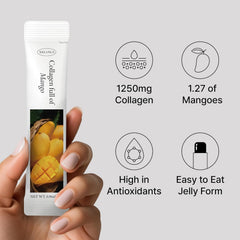 WELLINUS tear squeeze collagen jelly stick demonstrates quick, mess free serving.