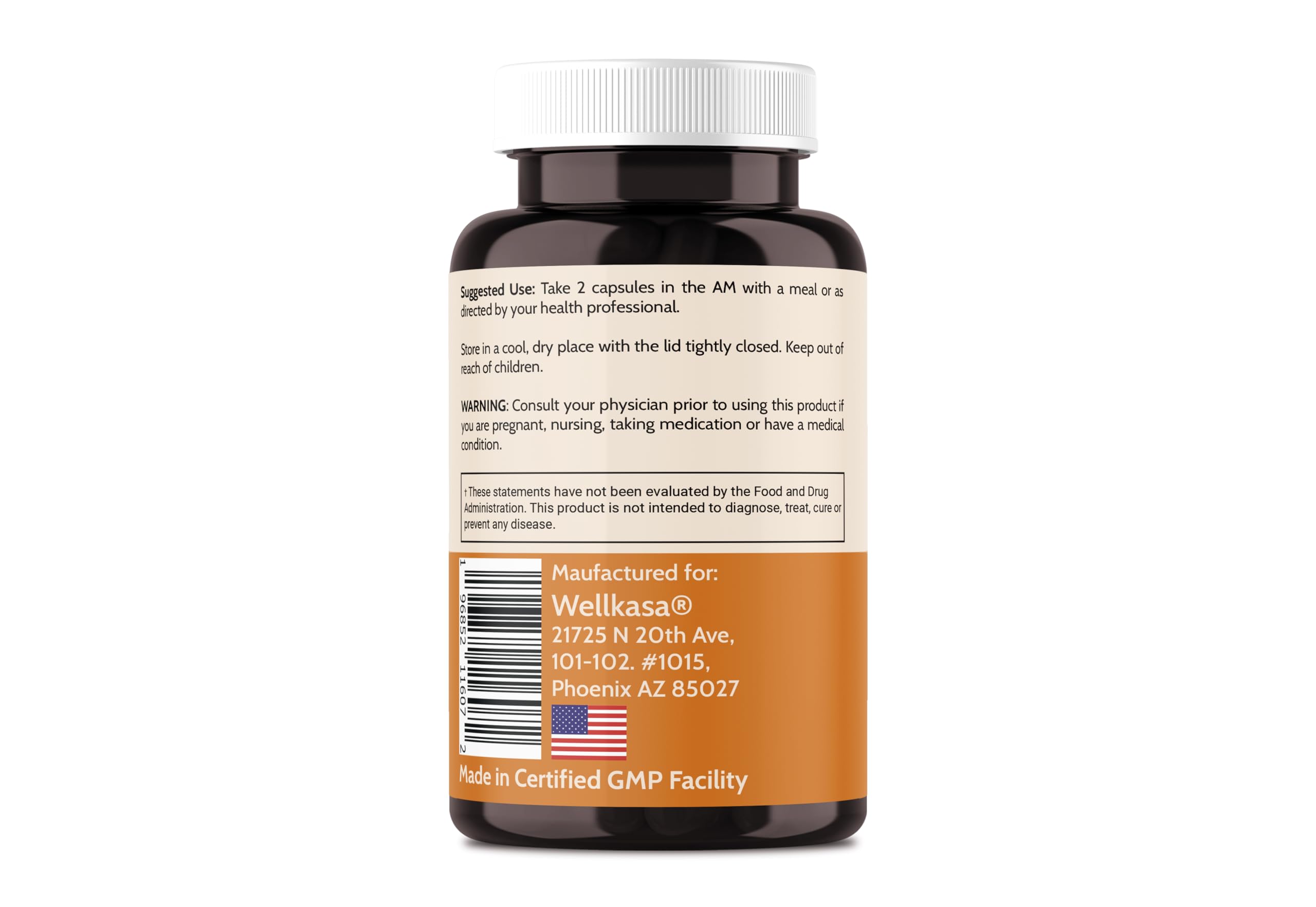 Wellkasa Migra-Well AM brain and nerve health theme with a calm user