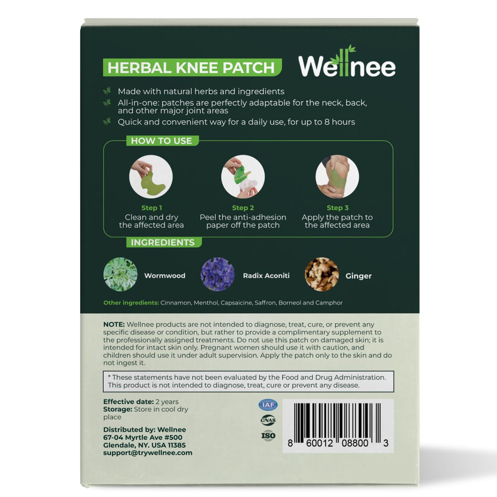 Wellnee Original Knee Patch open pack ready for daily routines