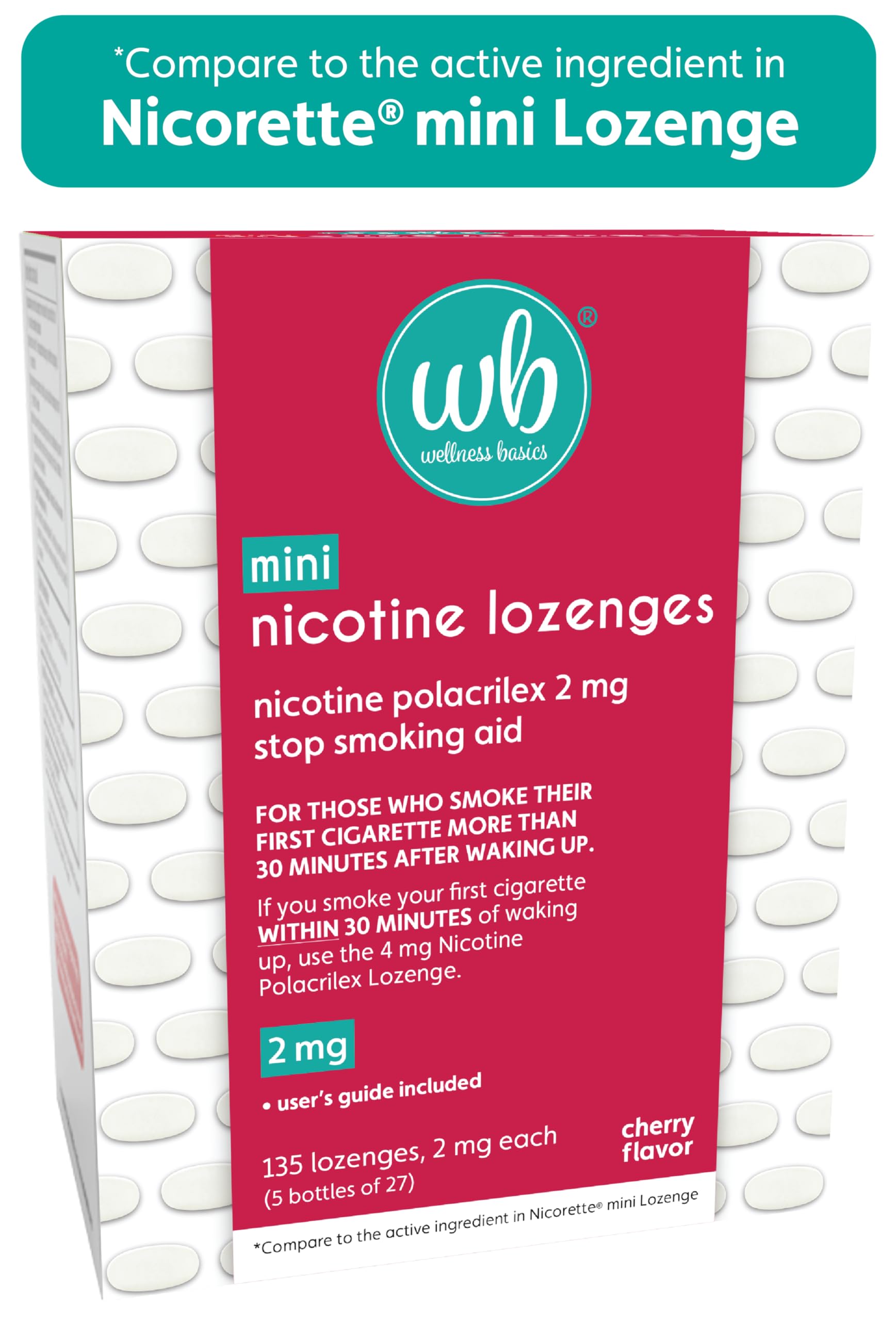Wellness Basics mini nicotine lozenge daily routine shot showing discreet usage