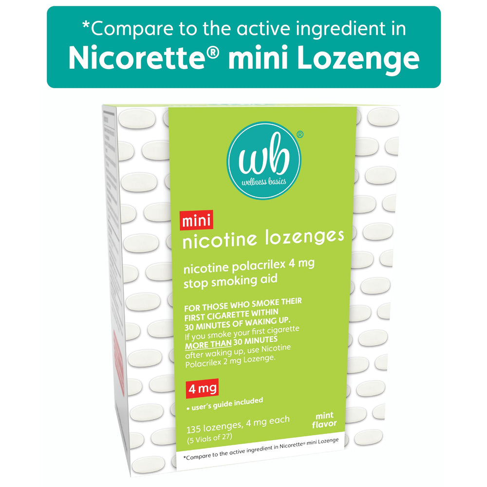 Wellness Basics mint lozenge at work eases cravings during the day.