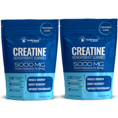 WELLNESS LABSRX Creatine Gummies jar offers a convenient 30-day supply for daily use