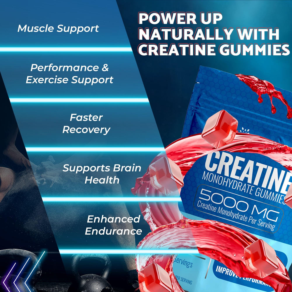 WELLNESS LABSRX Creatine Gummies open pack shows resealable pouch for travel