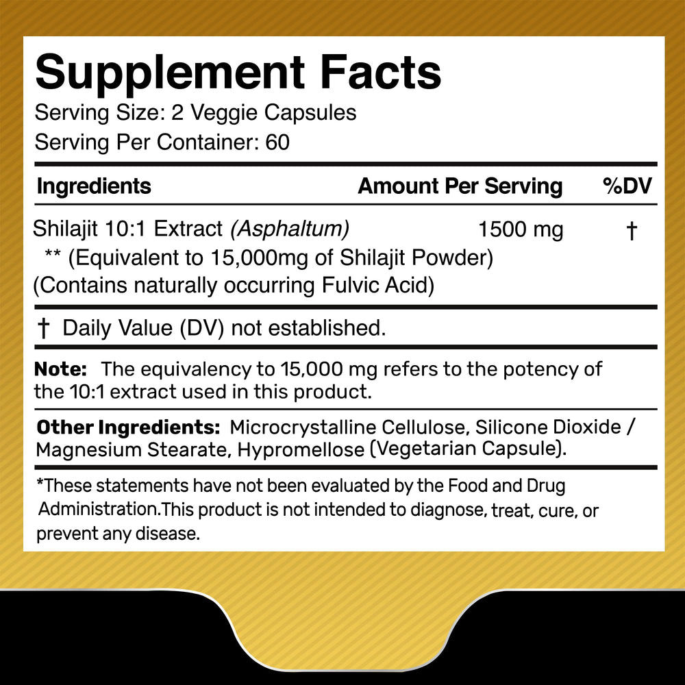 WELLNESS LABSRX Himalayan Shilajit packaging emphasizes sustainable sourcing and premium quality.