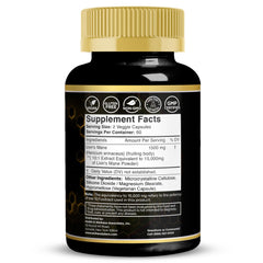 Lions Mane capsules closeup highlighting capsule texture for easy daily use.