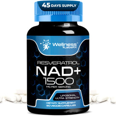 WELLNESS LABSRX liposomal NAD bottle front showing premium NAD+ support.