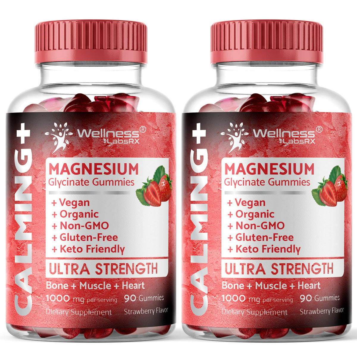 Wellness LabsRx magnesium glycinate gummies bottle for daily relaxation support