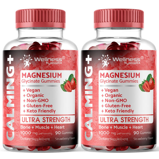 Wellness LabsRx magnesium glycinate gummies bottle for daily relaxation support