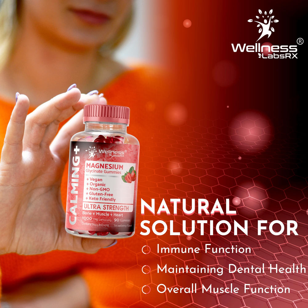 Wellness LabsRx strawberry gummies texture under bright light