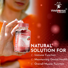 Wellness LabsRx strawberry gummies texture under bright light