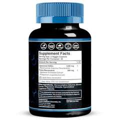 WELLNESS LABSRX NAD capsules closeup, suggesting energy and mental clarity benefits
