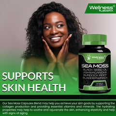 WELLNESS LABSRX capsule bottle displayed with GMP badge for quality.