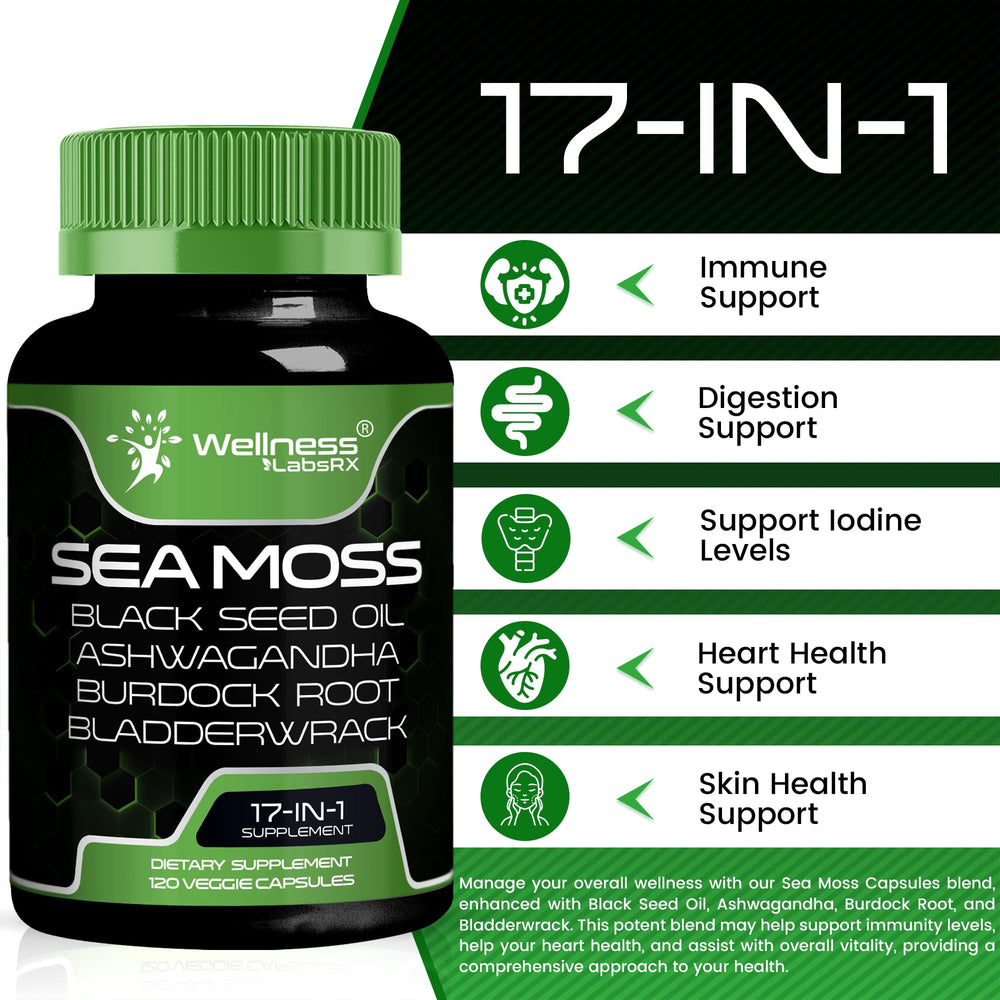 Person using WELLNESS LABSRX capsules for natural daily energy and wellness.