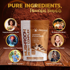 WELLNESS LABSRX Reishi powder for immune-friendly daily balance and vitality.