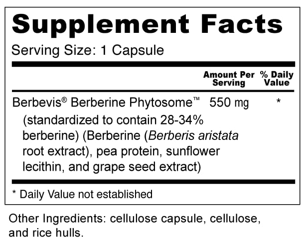Wellness Resources Berberine Ultra label emphasizes purity and third-party testing.