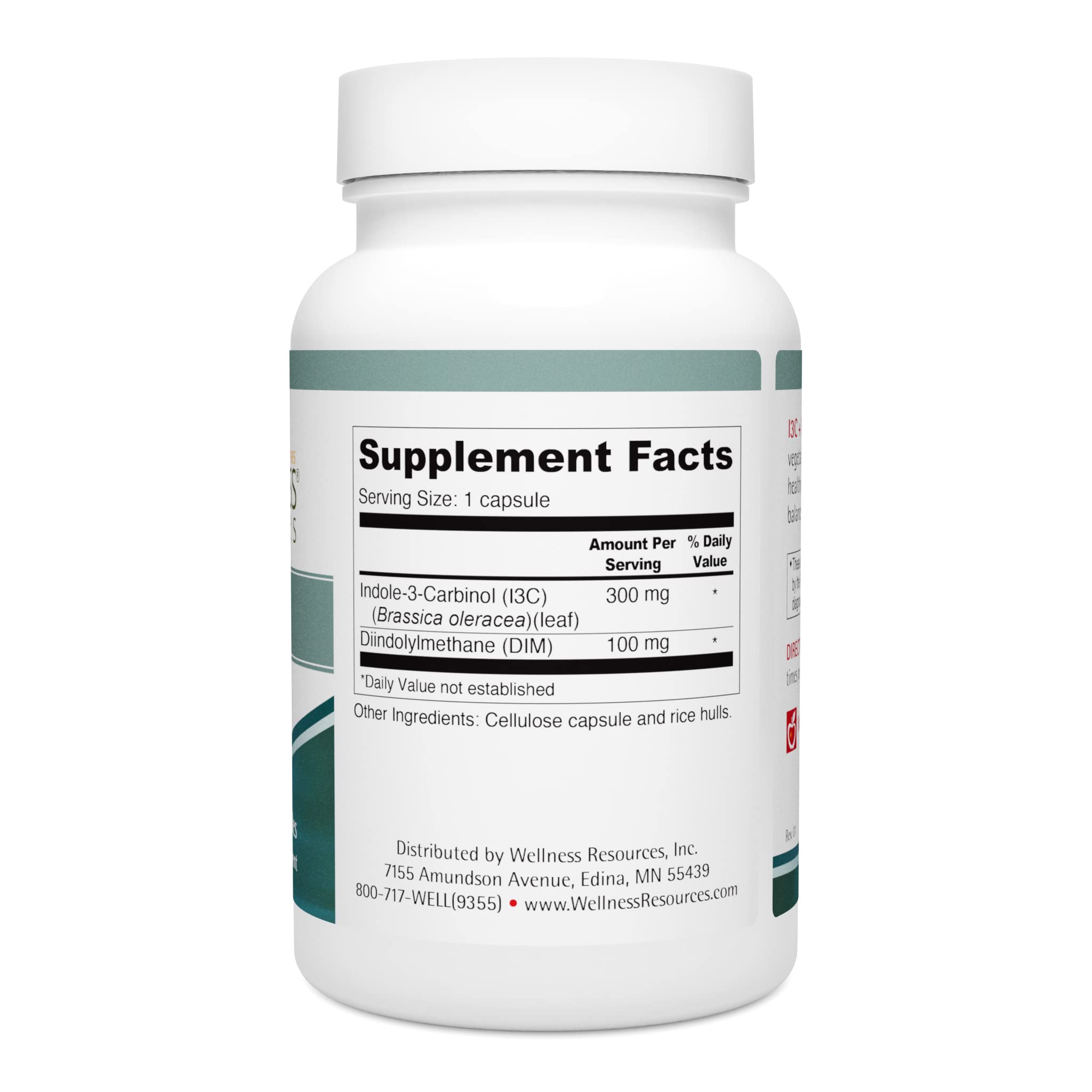 Wellness Resources I3C + DIM capsules in hand show real-world use