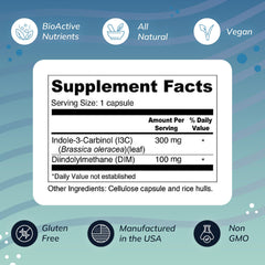 Wellness Resources I3C + DIM label front emphasizes purity and potency