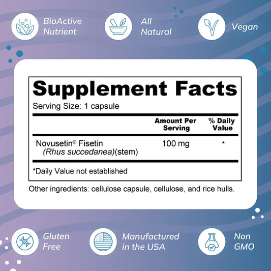 Novusetin label on Wellness Resources bottle highlighting gluten-free vegan formula
