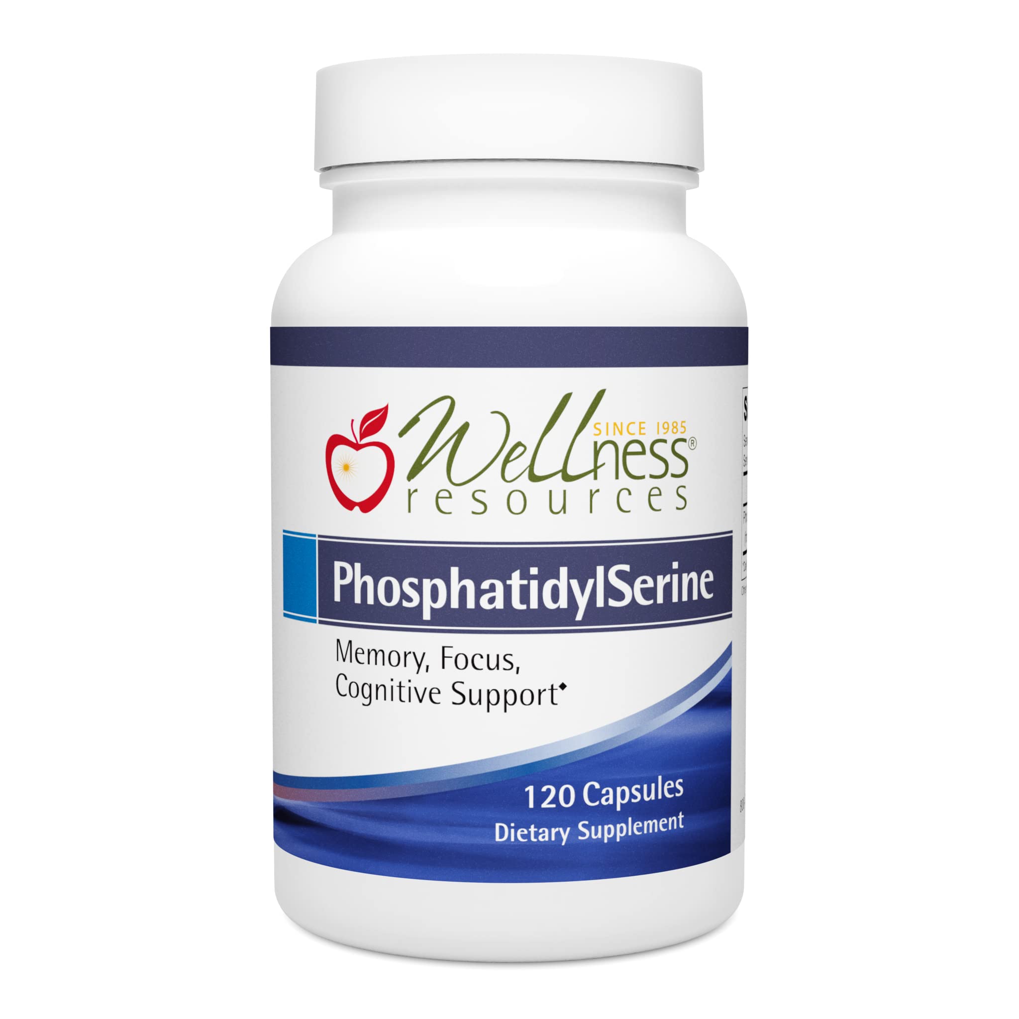 wellness resources phosphatidylserine sunflower bottle front promotes daily focus.