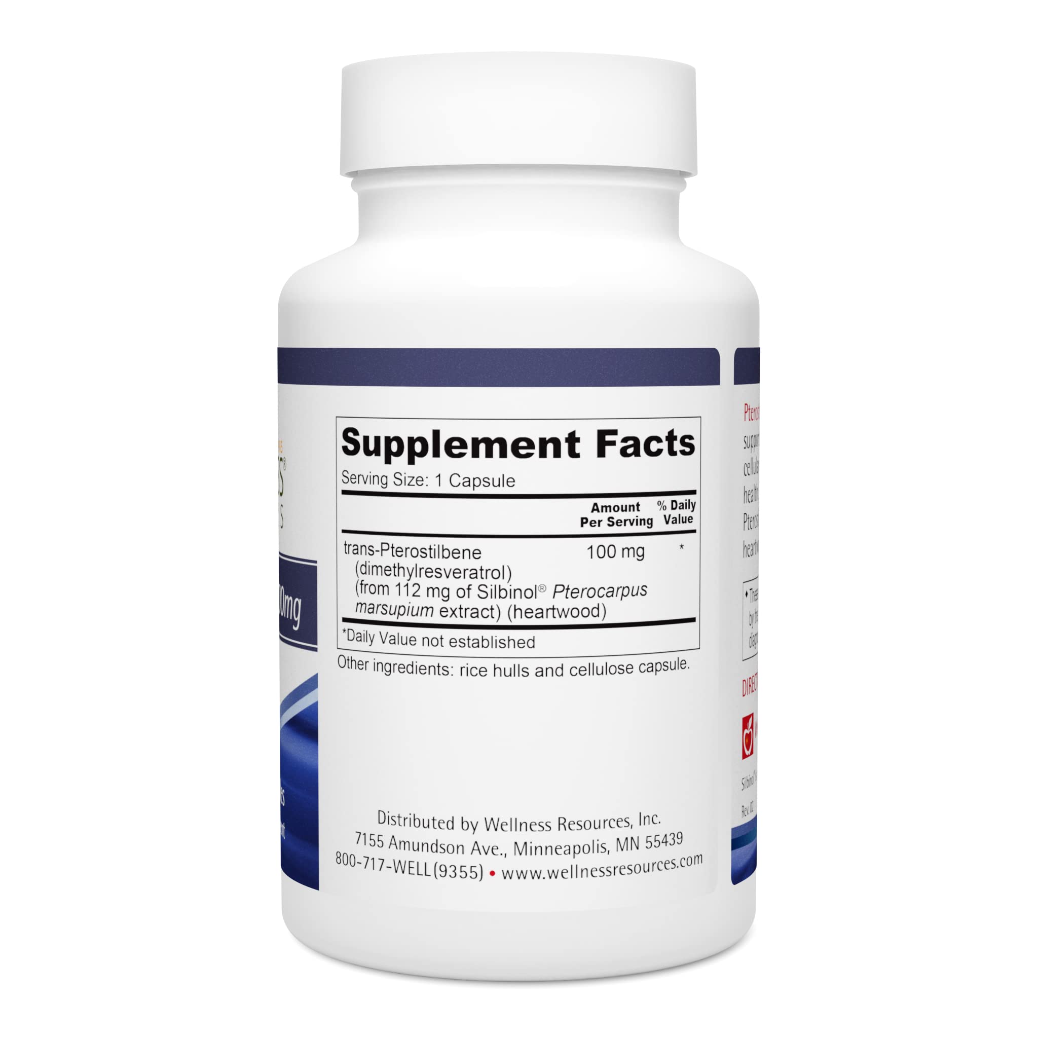Wellness Resources Pterostilbene capsules close-up for daily wellness support
