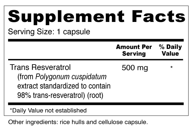 Wellness Resources Resveratrol Ultra 500 bottle pour for easy daily use.