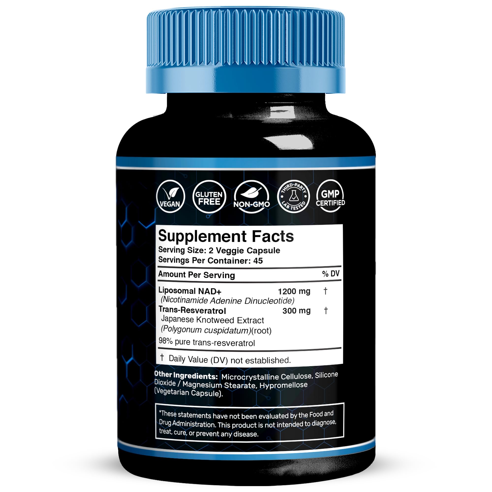 WellnessLabsRx label detail indicating USA-made GMP-certified quality.