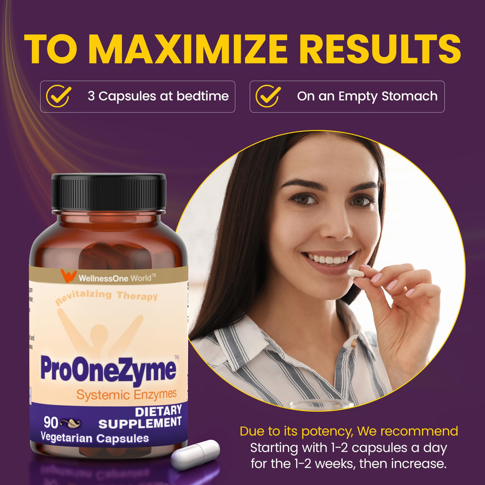 WellnessOne ProOneZyme nattokinase ingredient supports healthy circulation.