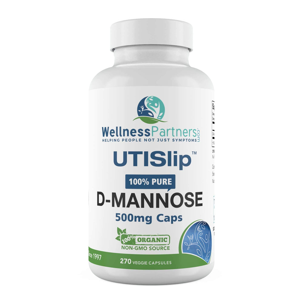 WellnessPartners UTI Slip D-Mannose bottle front for daily urinary comfort