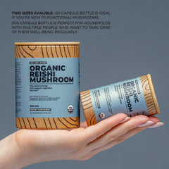 Wellnest Store Ganoderma extract capsules emphasizing immune-support potential.