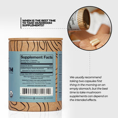 Wellnest Store Reishi bottle with seal and GMP quality emphasis.