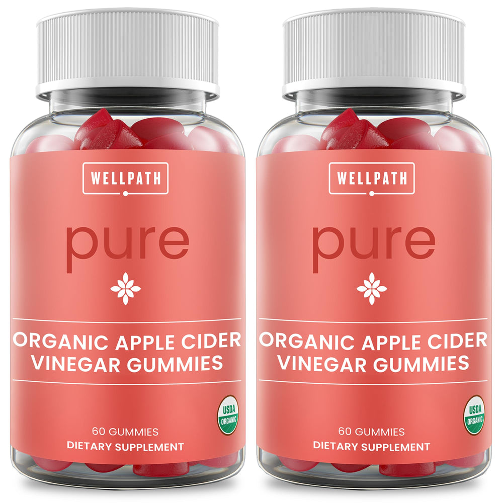 WellPath Pure ACV Gummies bottle front for convenient daily use.