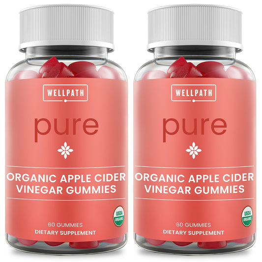 WellPath Pure ACV Gummies bottle front for convenient daily use.