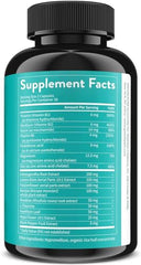 WellPath Zen capsules closeup highlights vegan, gluten-free formula for daily wellness.