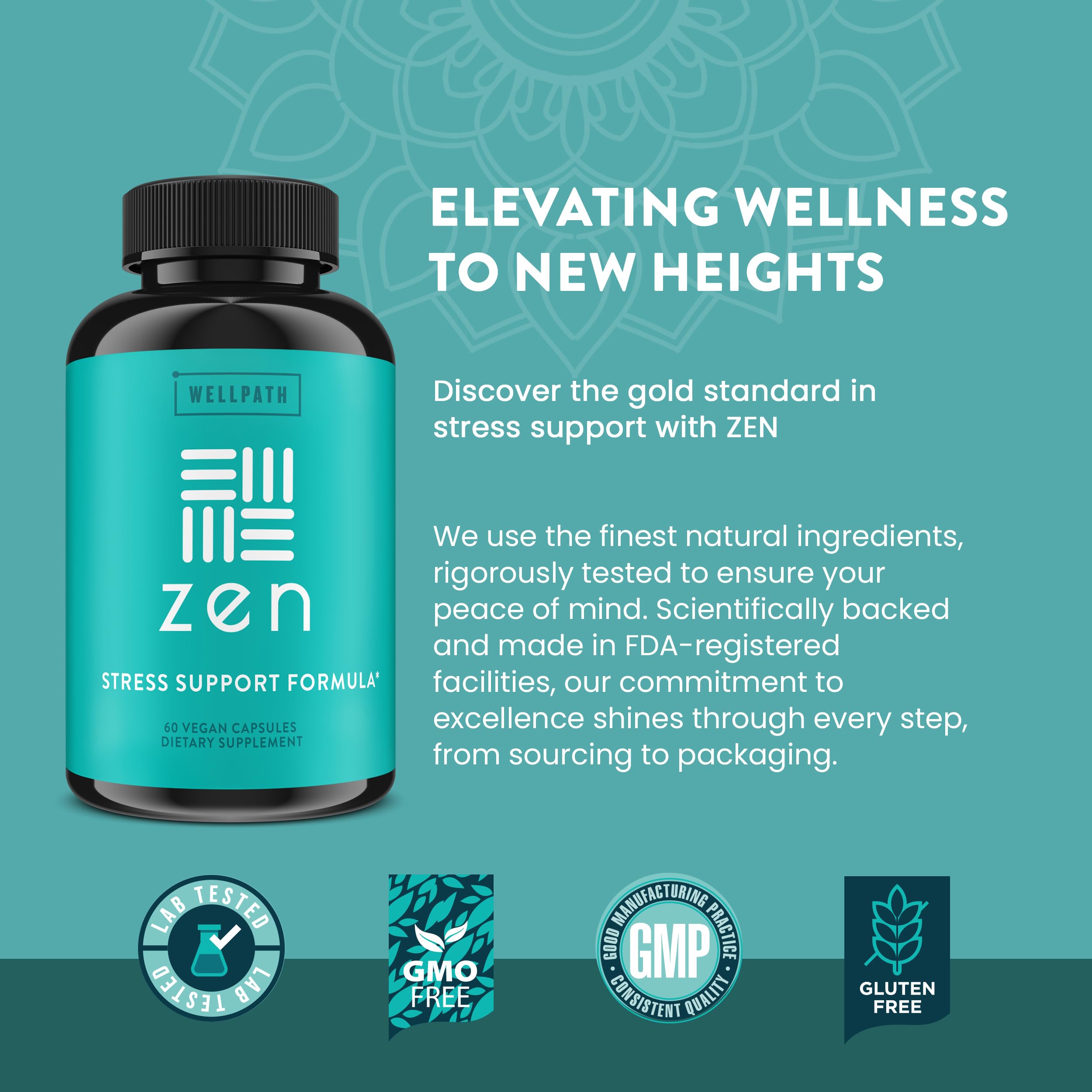 WellPath Zen vegan and gluten-free certification shown on packaging for dietary needs.