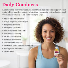 Wellthee MORNING RESET pour captures tangy and spicy notes