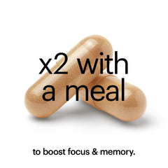 Wellthy Focus packaging display—premium, gluten- and dairy-free cognitive support option.