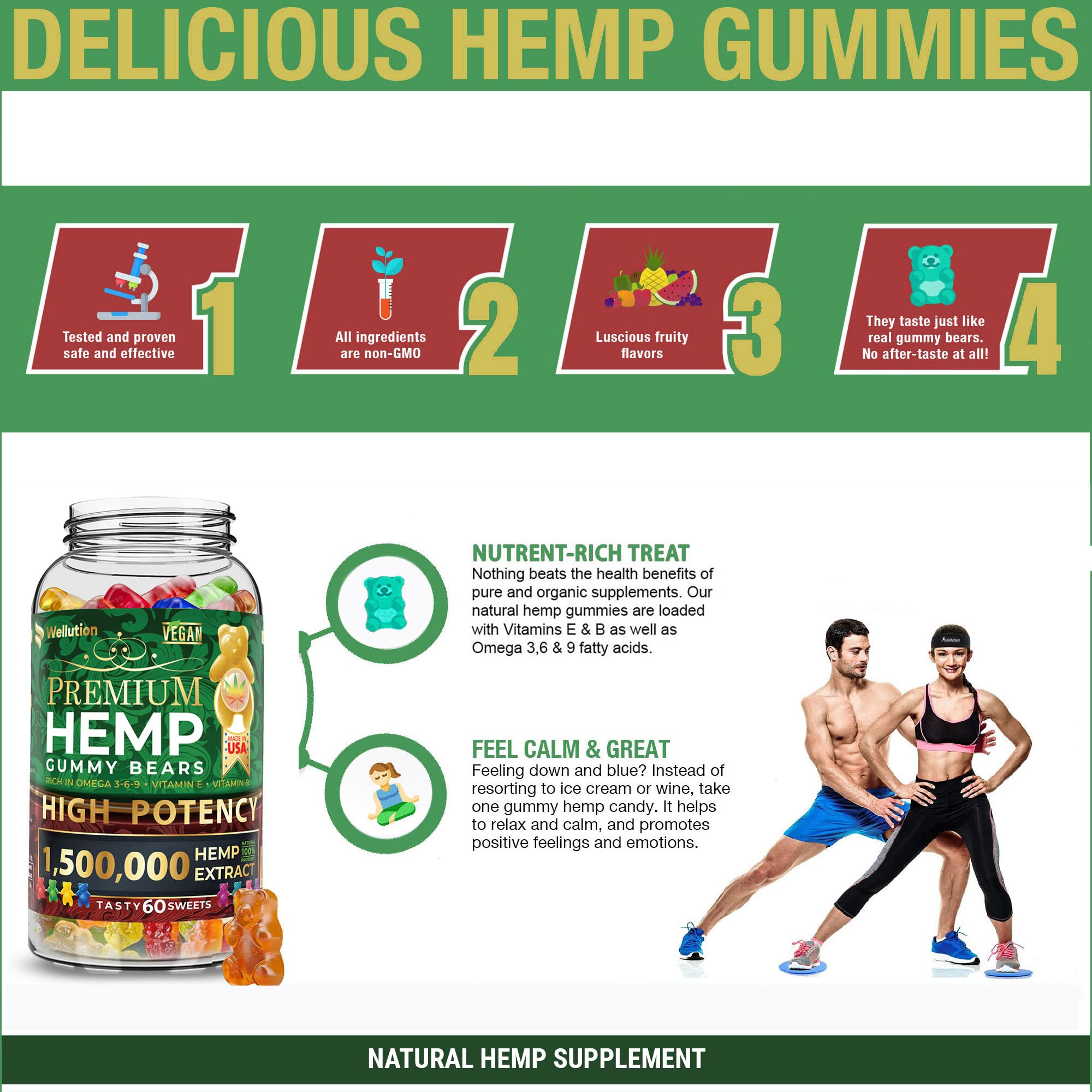 Wellution Hemp Gummies on a morning routine setup for daily wellness