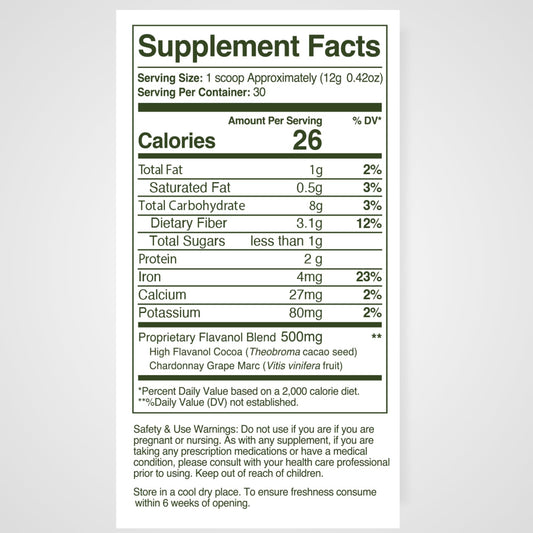 Scoop of WellVine powder added to a smoothie for a quick nutrient boost.