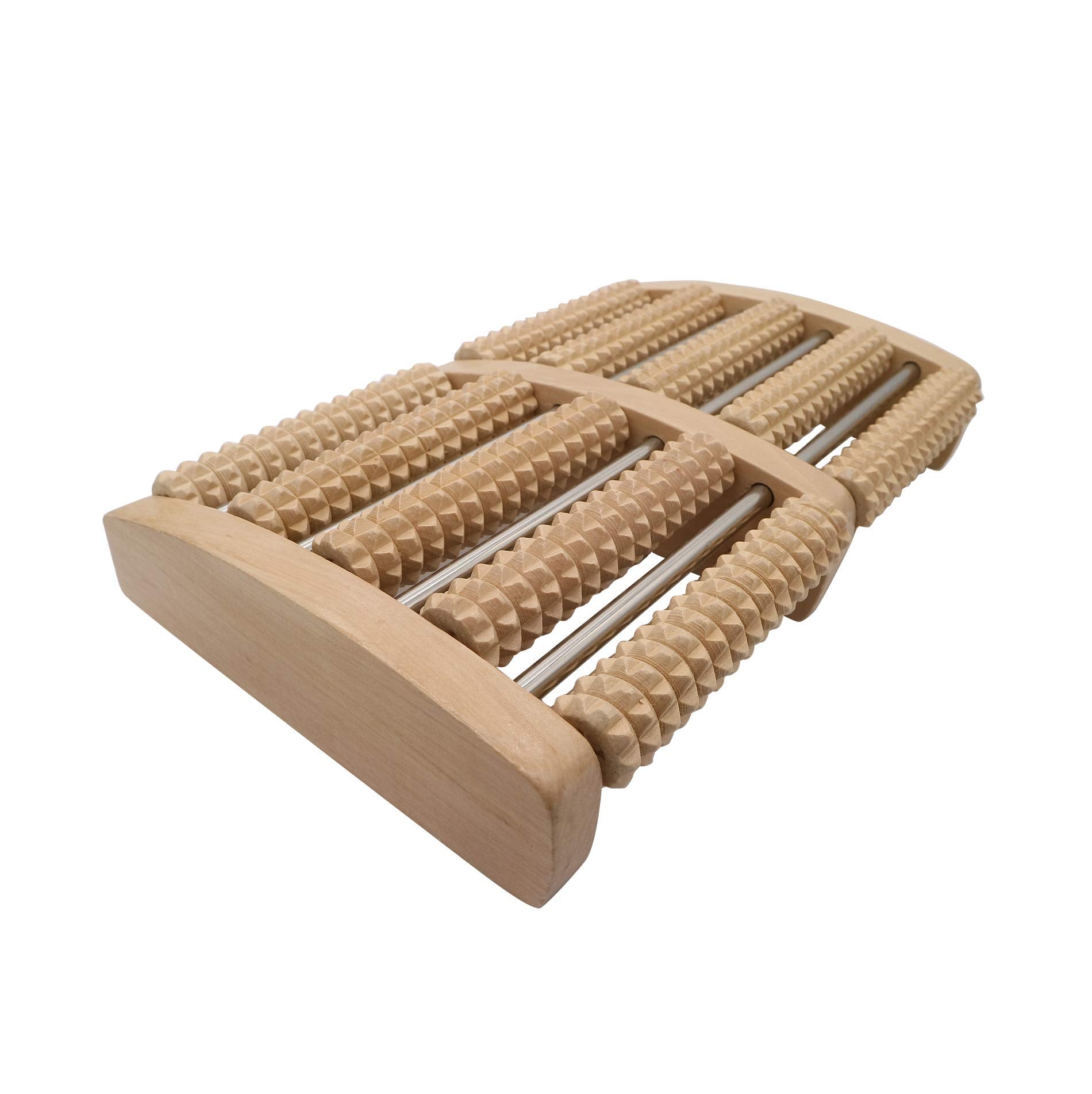 WELLWAY roller with anti-slip bases shown for stable home massage sessions.