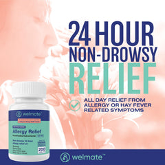 WELMATE 180mg tablets close-up highlighting easy dosage and fast action.