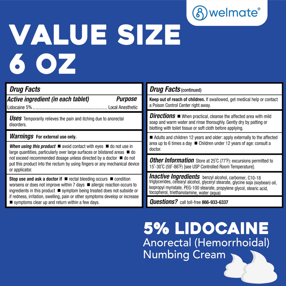 WELMATE non-greasy, odorless cream leaves skin feeling clean