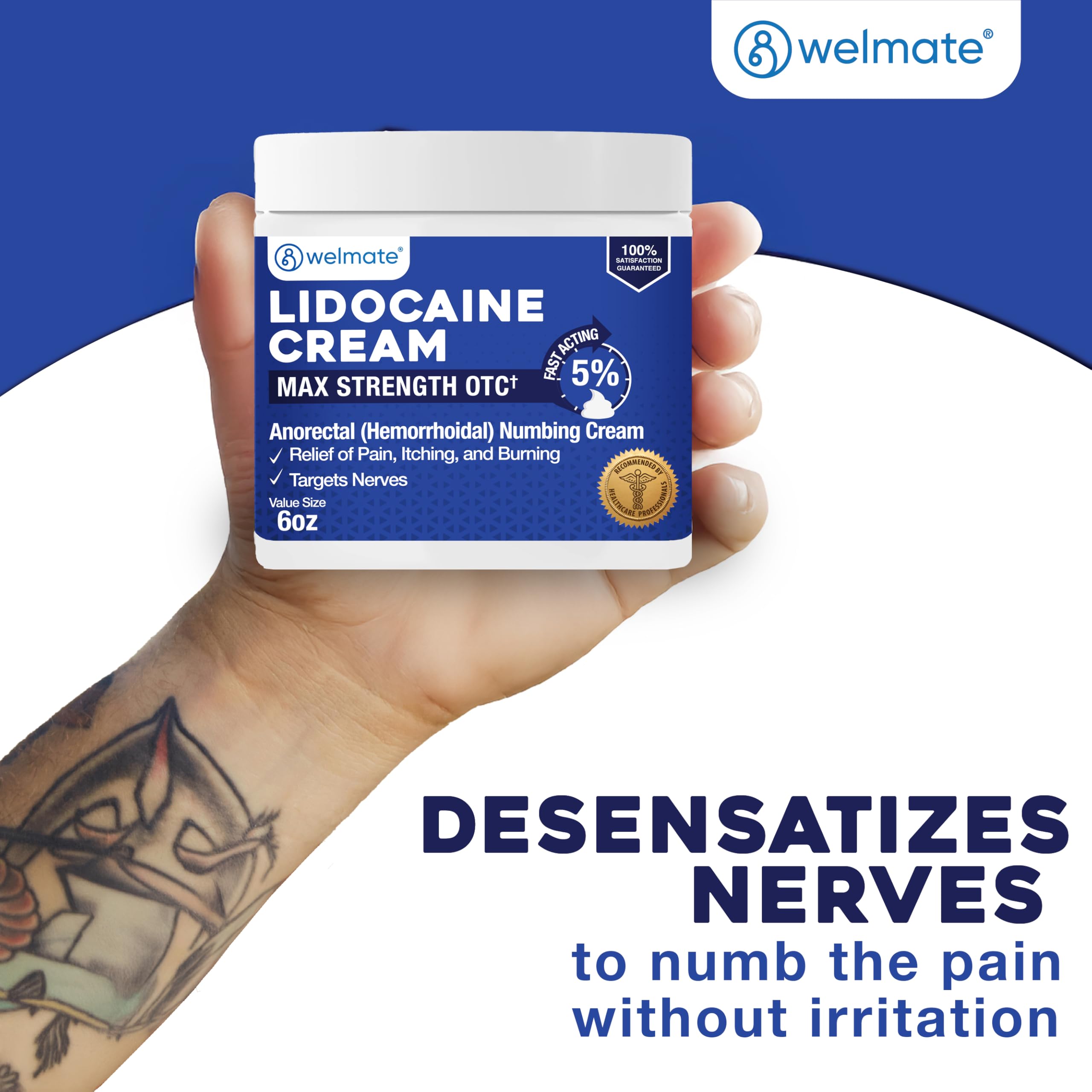 WELMATE vitamin E enriched formula offers gentle skin care for sensitive areas