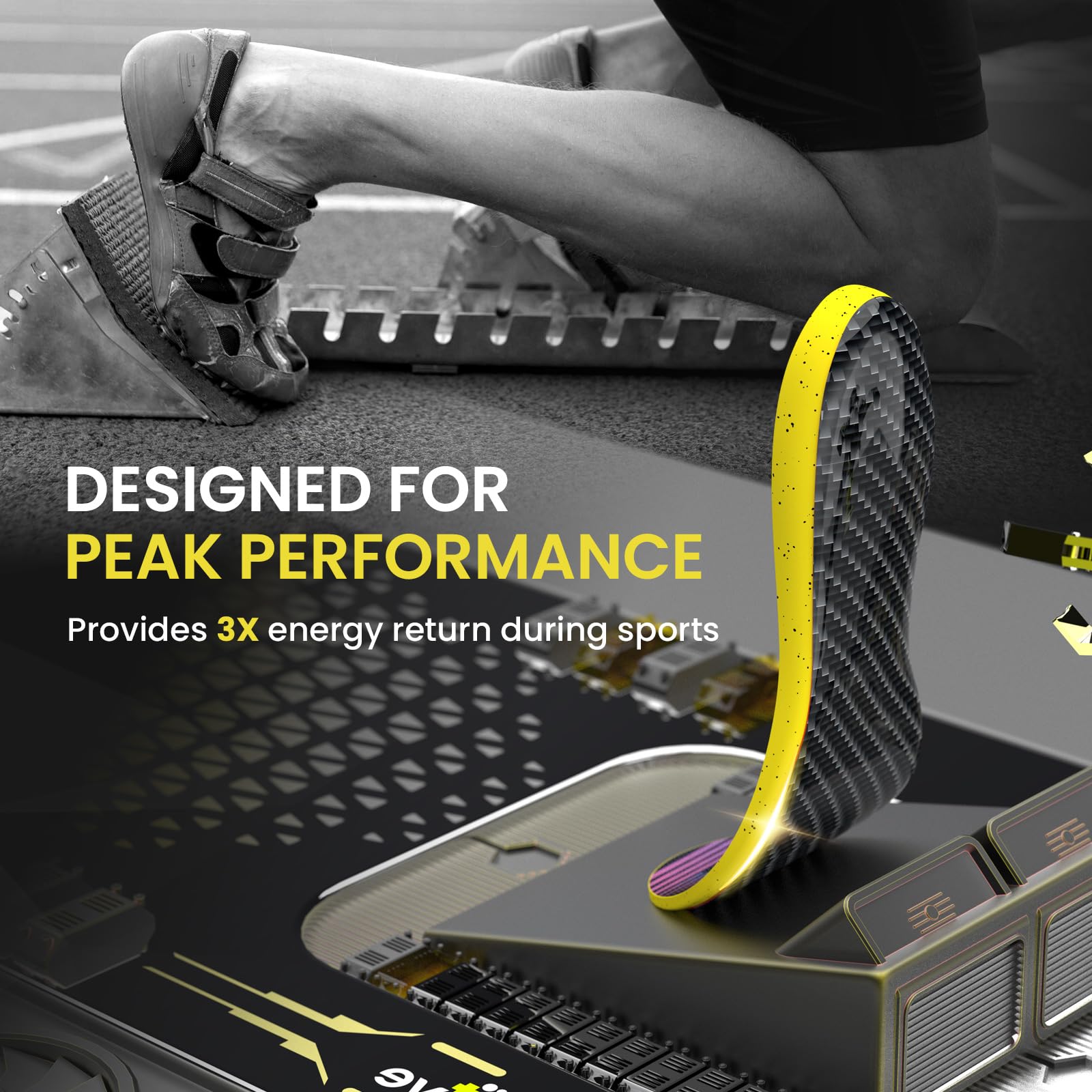 Welnove lightweight insoles at 55g minimize fatigue during runs