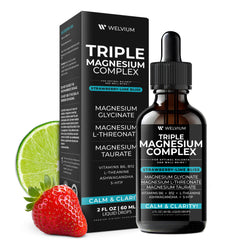 Welvium box featuring ashwagandha, L-Theanine, and 5-HTP for balanced botanicals.