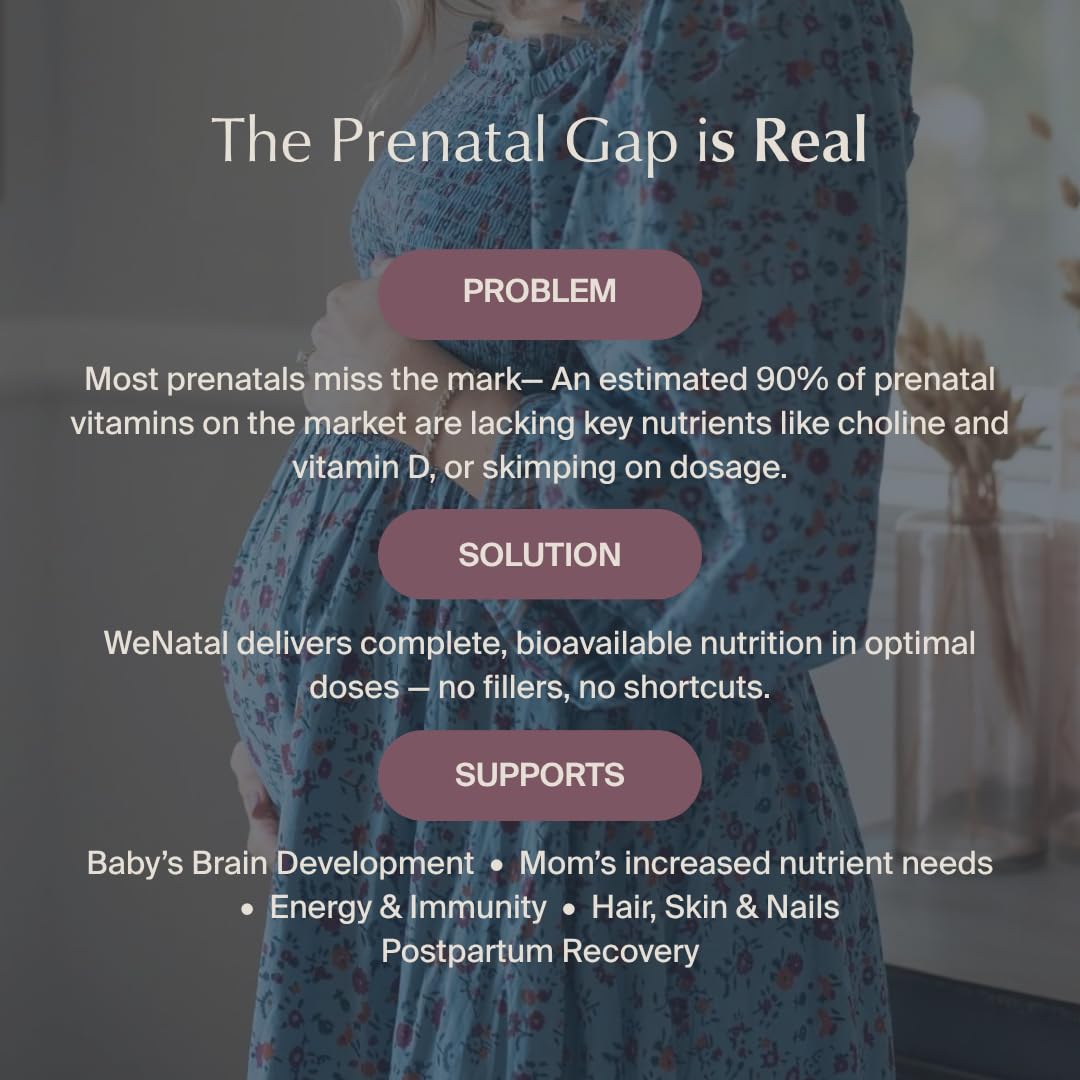 WeNatal for Her vegan kosher non-GMO clean formula packaging
